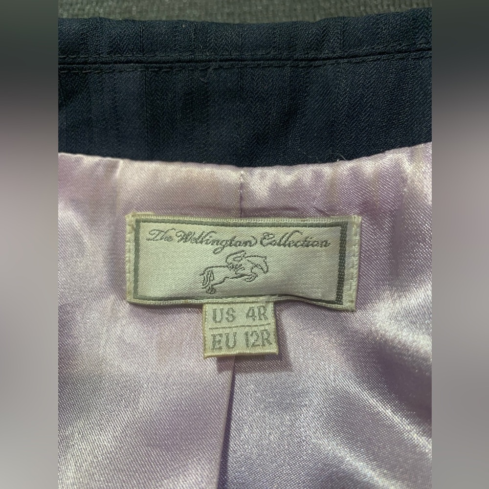 The Wellington Collection Navy Double Vented 3 Button English Show Coat 4R - Picture 7 of 7